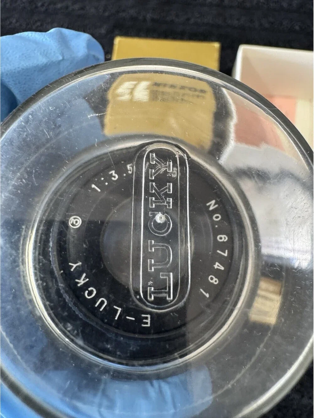 Vintage Nikon EL NIKKOR 50mm f/2.8 Nikkor Lens w/ Bubble Case & Original Box